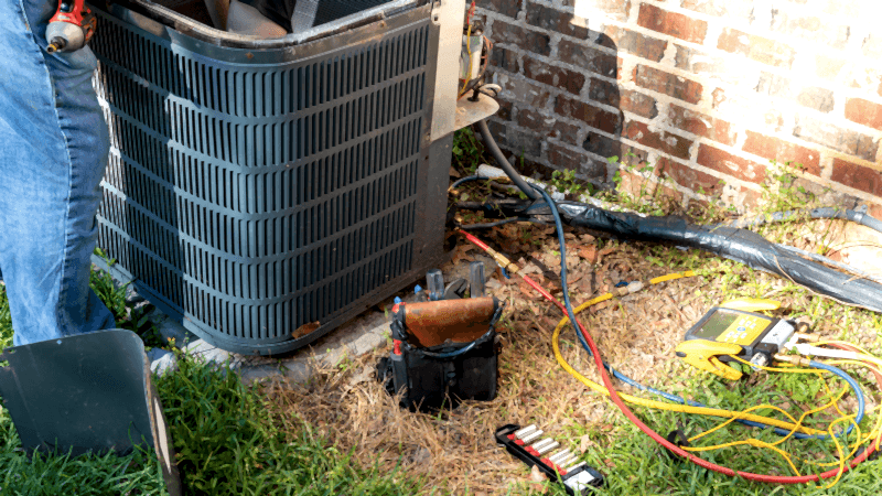 Hvac being worked on
